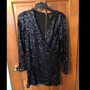 Black sequin dress